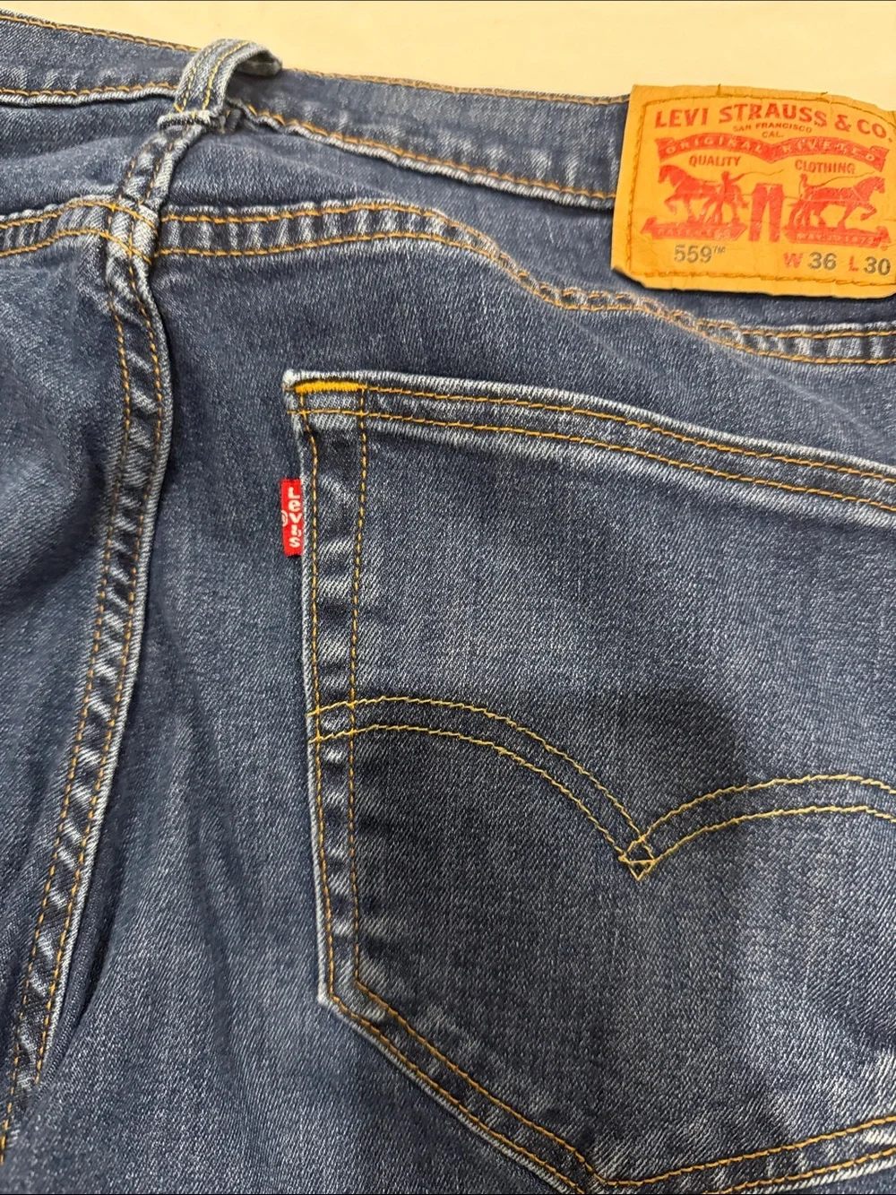 Levi's Dark Blue Straight-Leg Men's Jeans